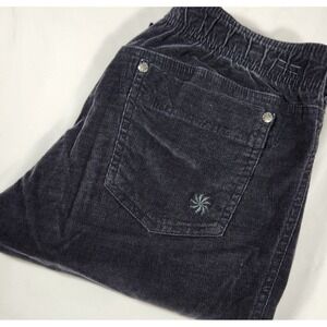 Athleta Charcoal Gray Corduroy Skinny Pants Pull On Stretch 861858 Womens Size 4